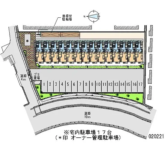 ★手数料０円★姫路市辻井１丁目　月極駐車場（LP）